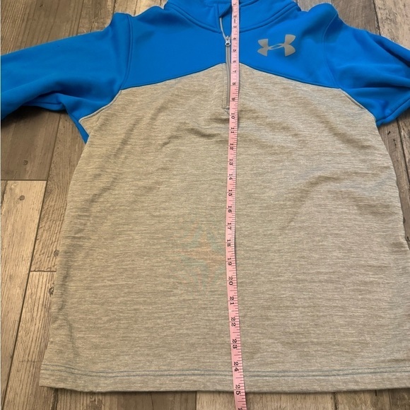 Boys Under Armour Pull Over Youth XL Aqua Blue  & Gray - Picture 7 of 7